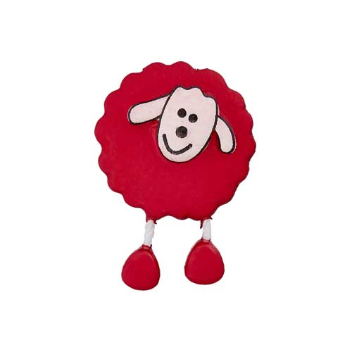 447470180052 - Sheep Button - Pink